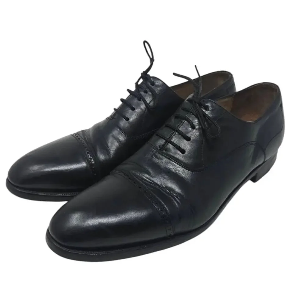 Billy Ruffian Black Leather Oxford Dress Shoes – Men’s UK 12 / US 13.5 / EU 47